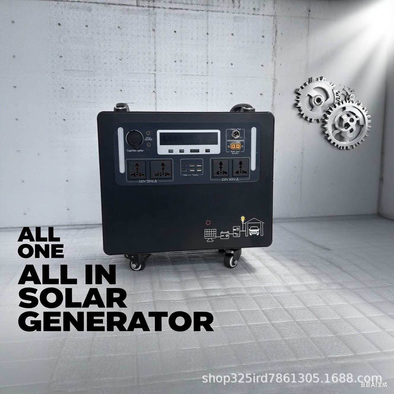 Power Supply - Thuisbatterij-energievoorziening Zonne-energieopslagsysteem (geïntegreerd) Industrieel en commercieel