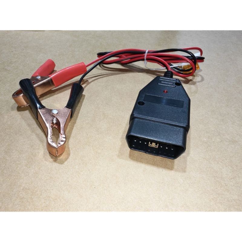 Power Supply Tester - NCSMT OBD2-connectoradaptergereedschap voor autobatterijtester, OBD 2-voedingskabel