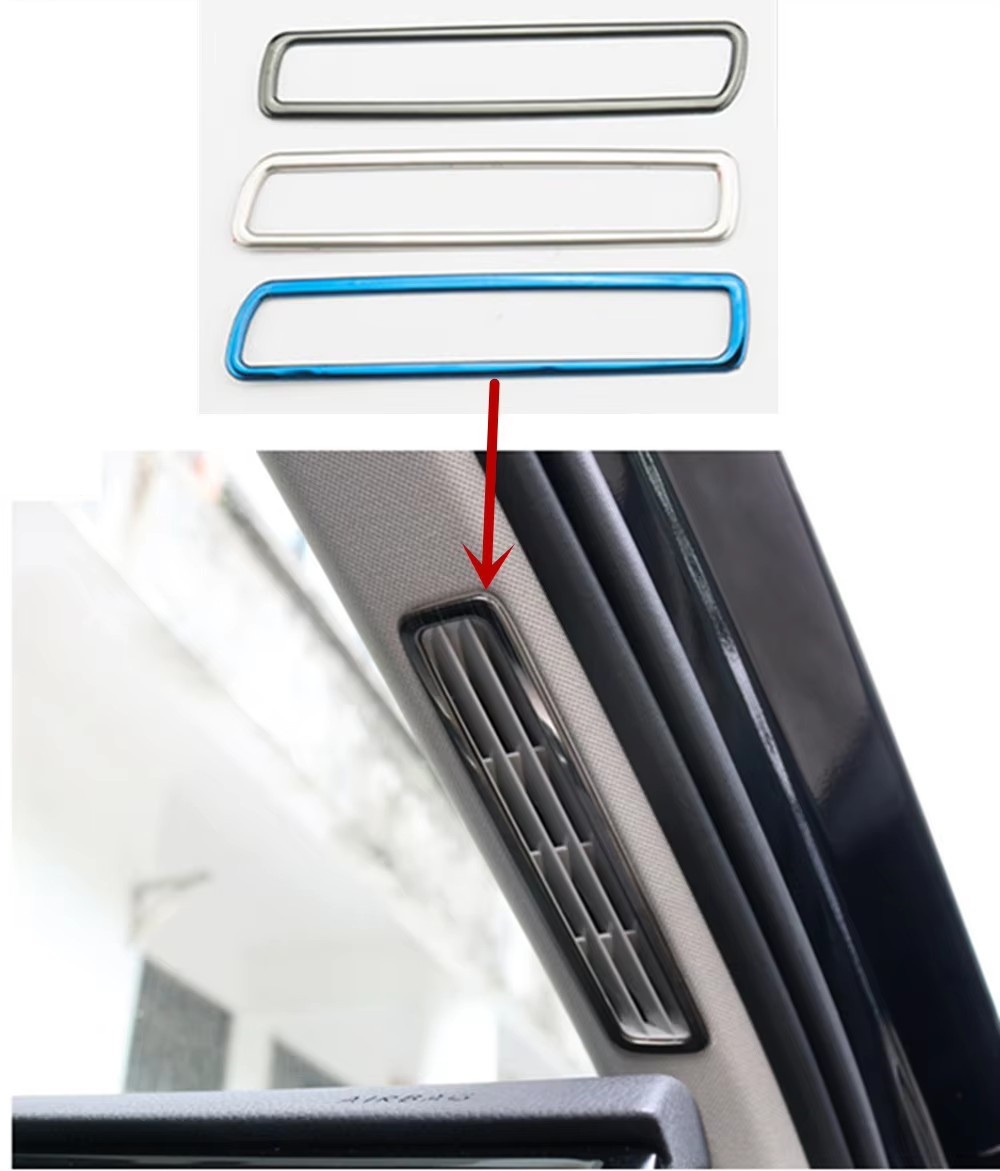 Open Frame Power Supply - Linksgestuurde 2-delige set roestvrijstalen voorruit middenluchtuitlaat