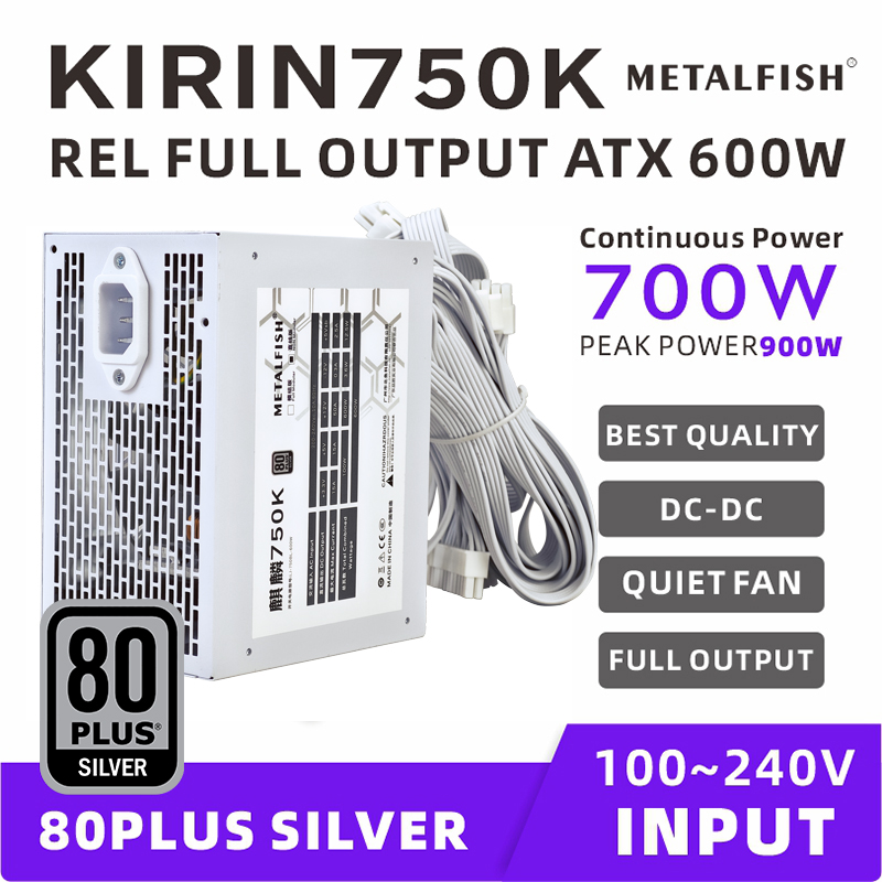 METALFISH KIRIN750K Wit chassi - Power Supply 650W recensie en prijs